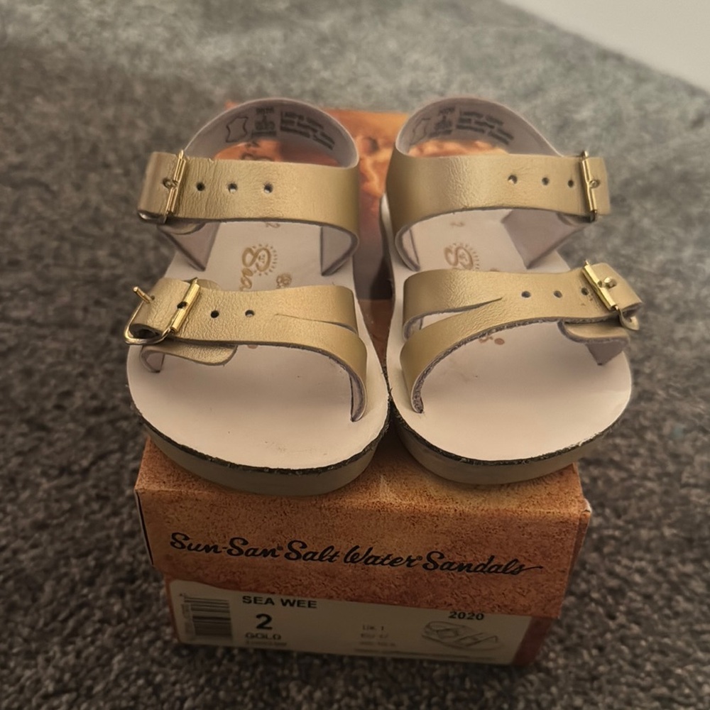 - Gold Kids Shoes